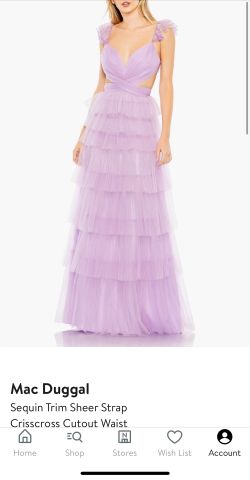 MacDuggal Gown - Lilac, Size 4