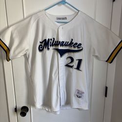 Bernie Mac, Mr. 3000, Stan Ross Stitched Milwaukee Baseball Jersey. Like New, Great Condition. Adult XL