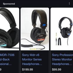 Sony Studio Monitor Headphones 