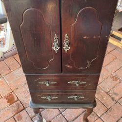 Jewelry Cabinet With Mirror Multiple Drawers