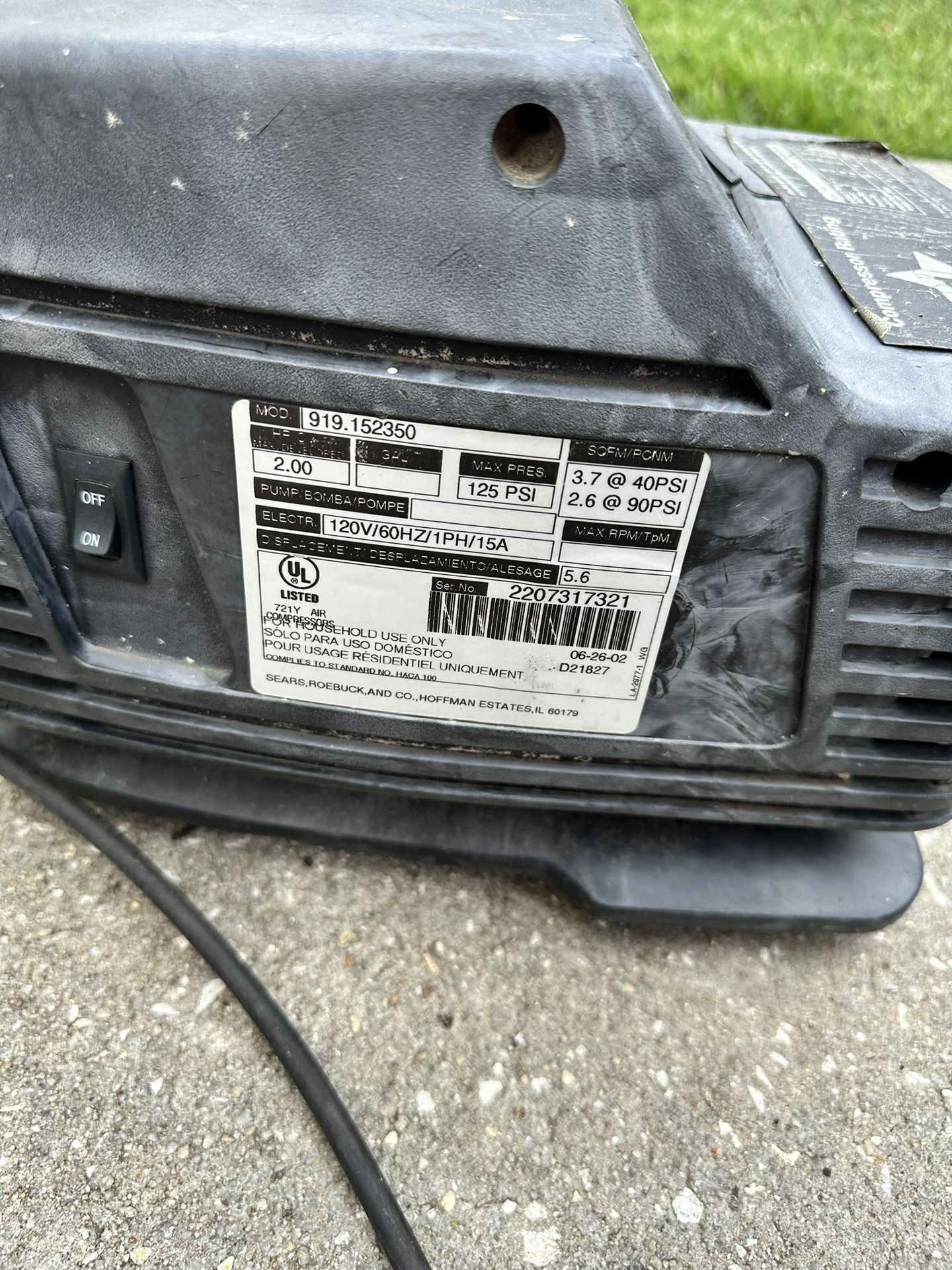 Tankless Air Compressor