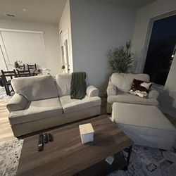 Couch With Chair And Storage Ottoman 