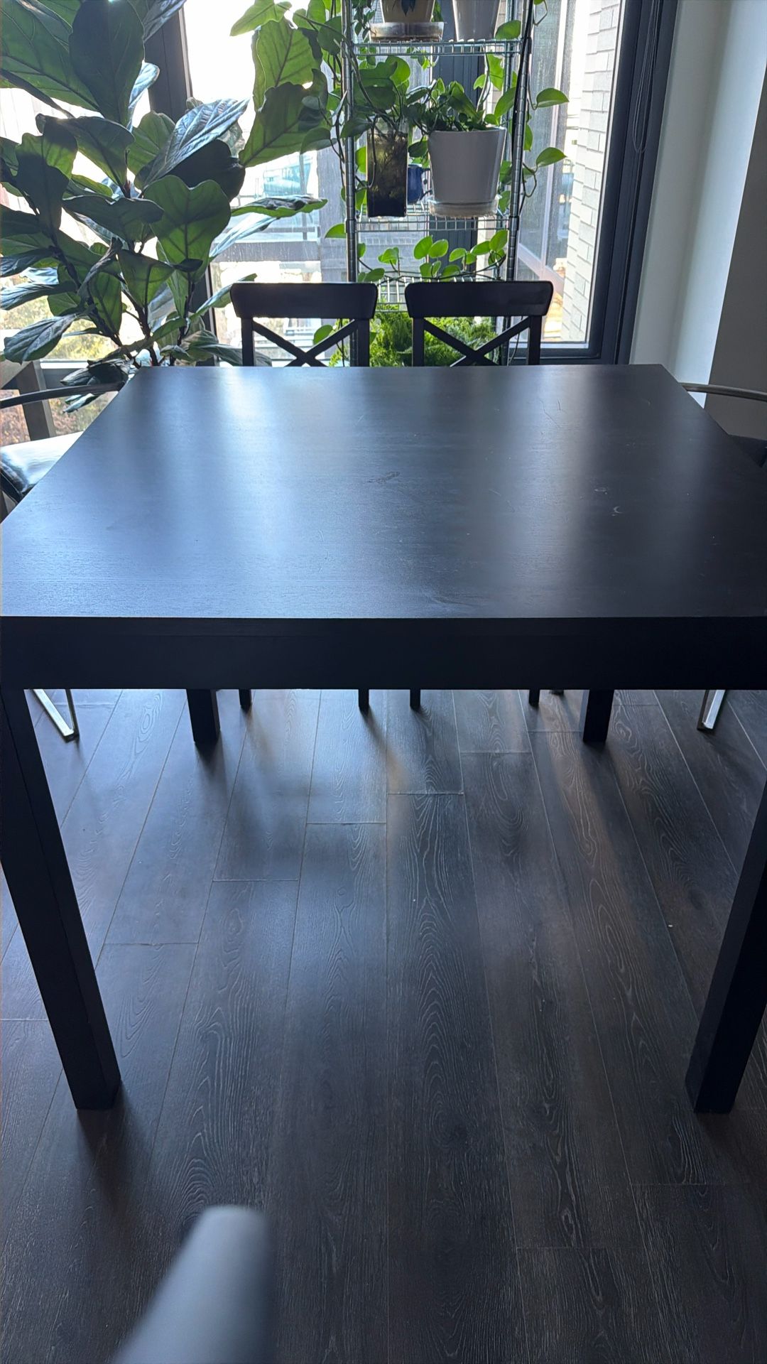 IKEA Bjursta Square Bar Table (with chairs)