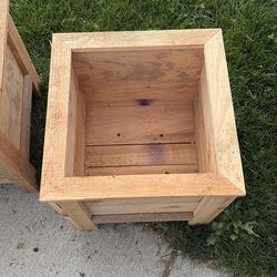 Cedar planter boxes