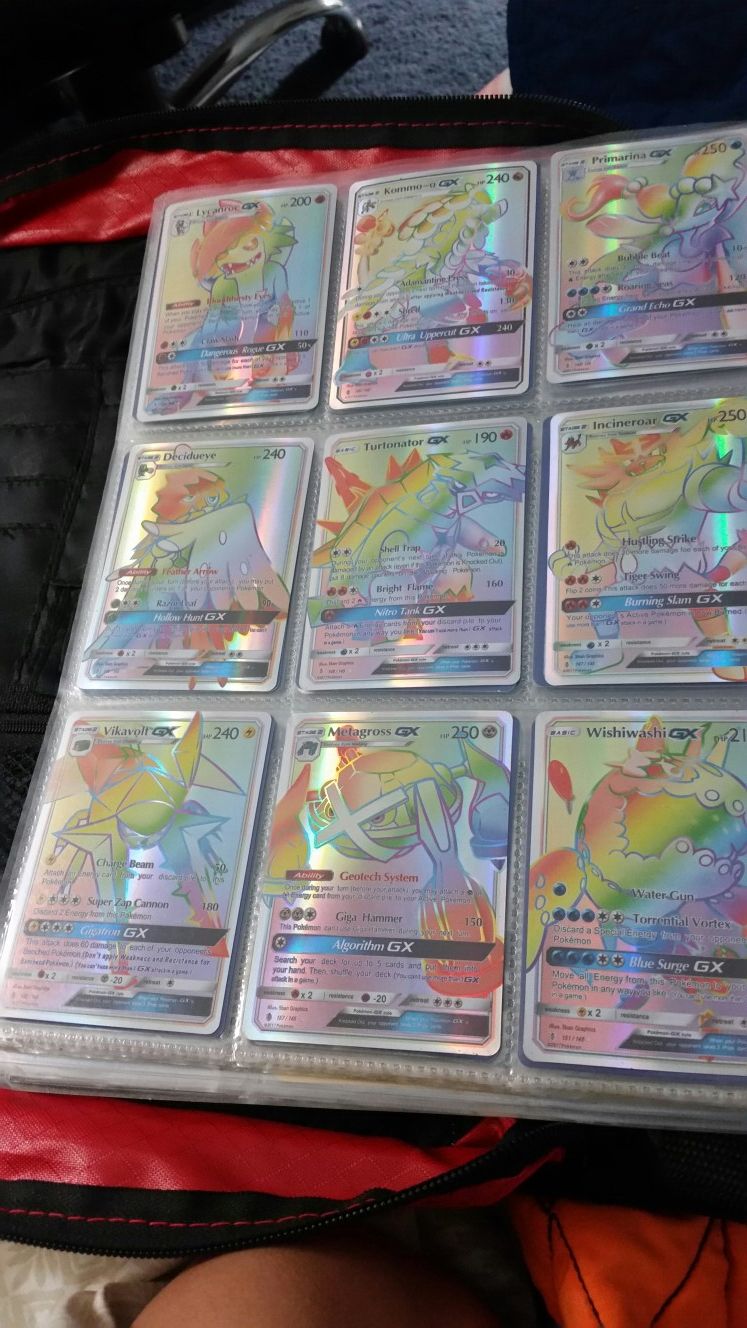 Pokemon Cards Lot Binder GX Rare