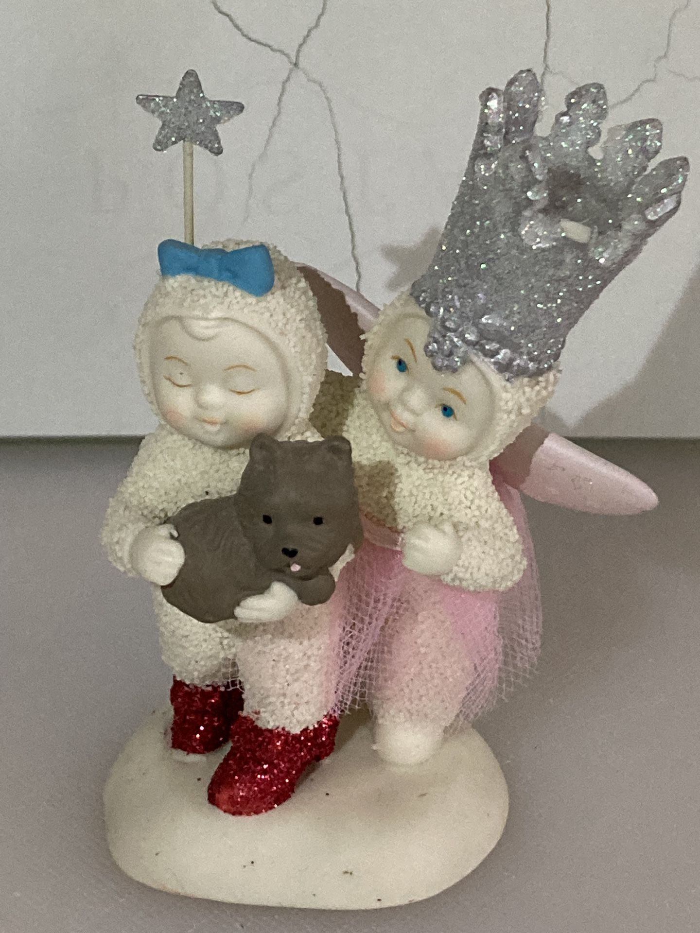 Dept 56 Snowbaby Wizard Of Oz “ There’s No Place Like Home” Glinda Toto