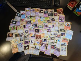 Assorted Used Pokémon Cards From 2005 to 2011 Trading Collection 