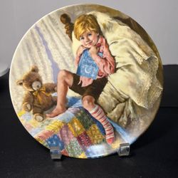 RECO International 1984 6th Issue Mother Goose Plate Diddle Diddle Dumpling,8.5”