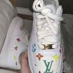 Never Worn AF1 With LV Design