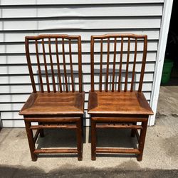 Matching Wooden Chairs 