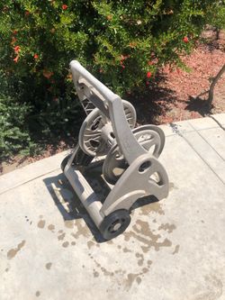 Garden hose reel cart