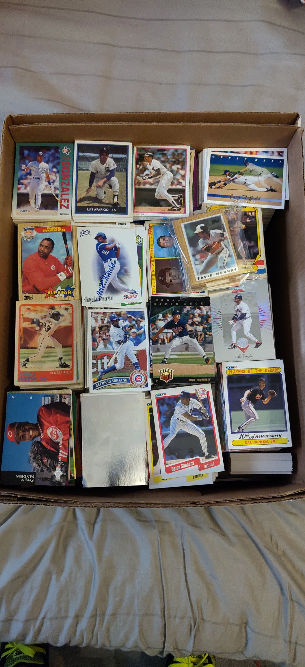 2 boxes ever 8k Baseball cards each box (70s, 80s, 90, 00)