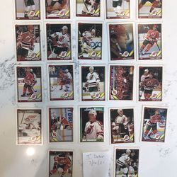 Lot Of 22 New Jersey Devils Hockey Cards