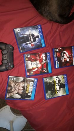 Ps4 games + one control