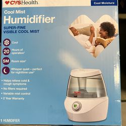 Cool Mist Humidifier, New 