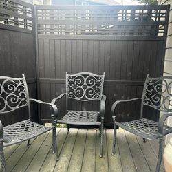3 Aluminum Patio Chairs