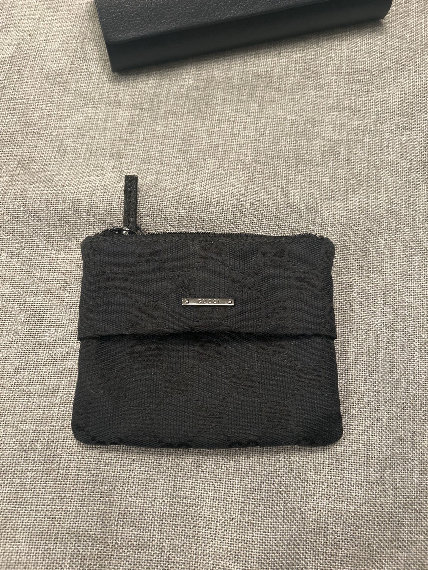 Gucci GG Monogram Coin/Card Pouch – Black
