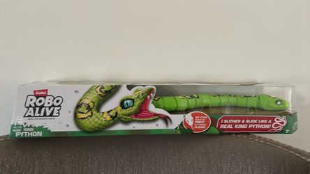Robo Alive King Python Robotic Pet Figure Green
