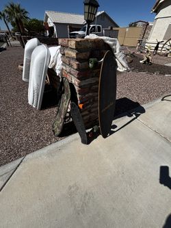 Long Board Skateboard And Other Board In Bag