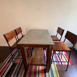 West elm Bar table With Chairs