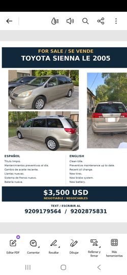 2005 Toyota Sienna