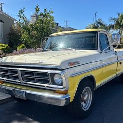 1972 Ford F250 | Truck | Sport Custom | Upgraded Engine | Yellow and White