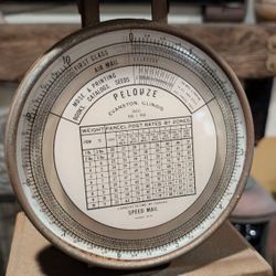 Vintage Postage Scale Parcel Pelouze Weight Measurement Letter Envelope Measuring Machine 