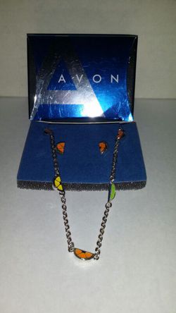 Avon Fruity Anklet And Earring Giftset-citrus