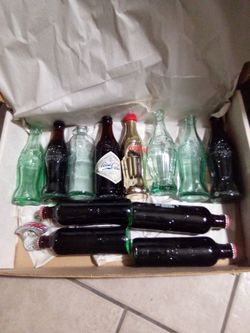 Vintage Coke bottle collection