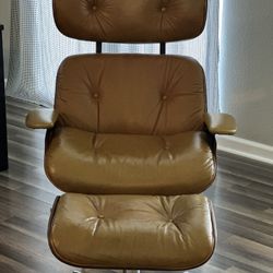 Eames Style Selig Lounge & Ottoman