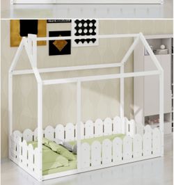 Kids full size house bed