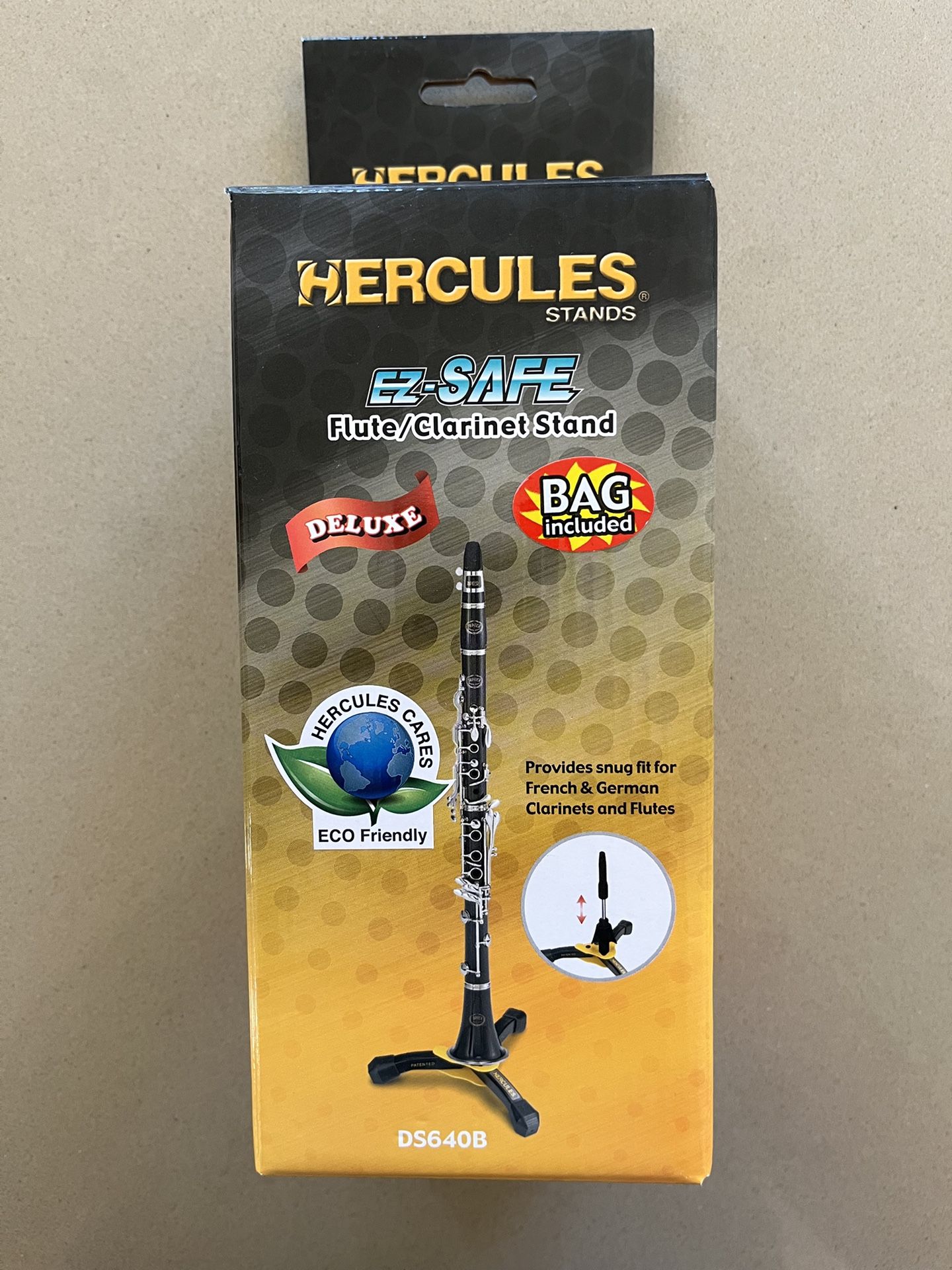 Hercules Flute/Clarinet stand with Bag
