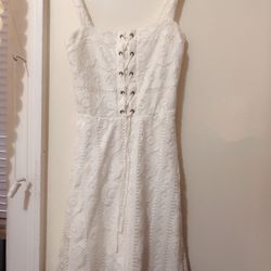 Lace White Dress