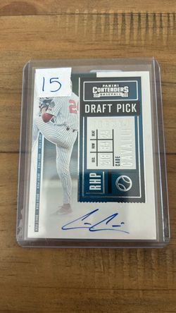2020 Panini Contenders Cade Cavalli Draft Pick Auto