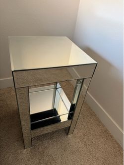 Mirrored nightstand