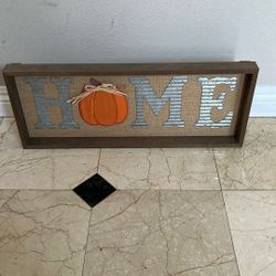 Decorative fall sign