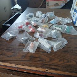 Red rose tea box figurines