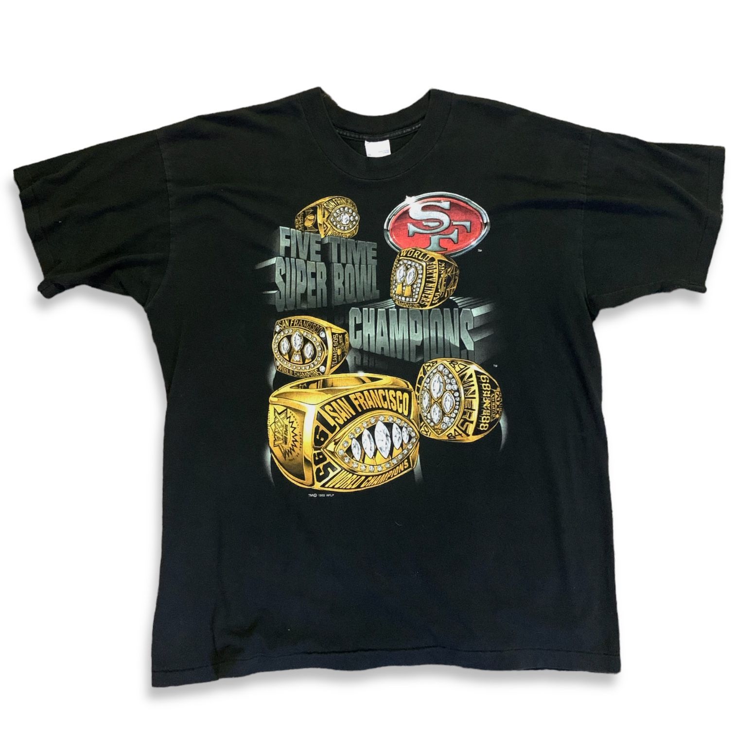 Vintage 1995 SF 49ers 5x Superbowl T-shirt for Sale in Costa Mesa