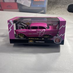 1:24 Toy Car M2 1957 Chevrolet 150 Sedan Pink