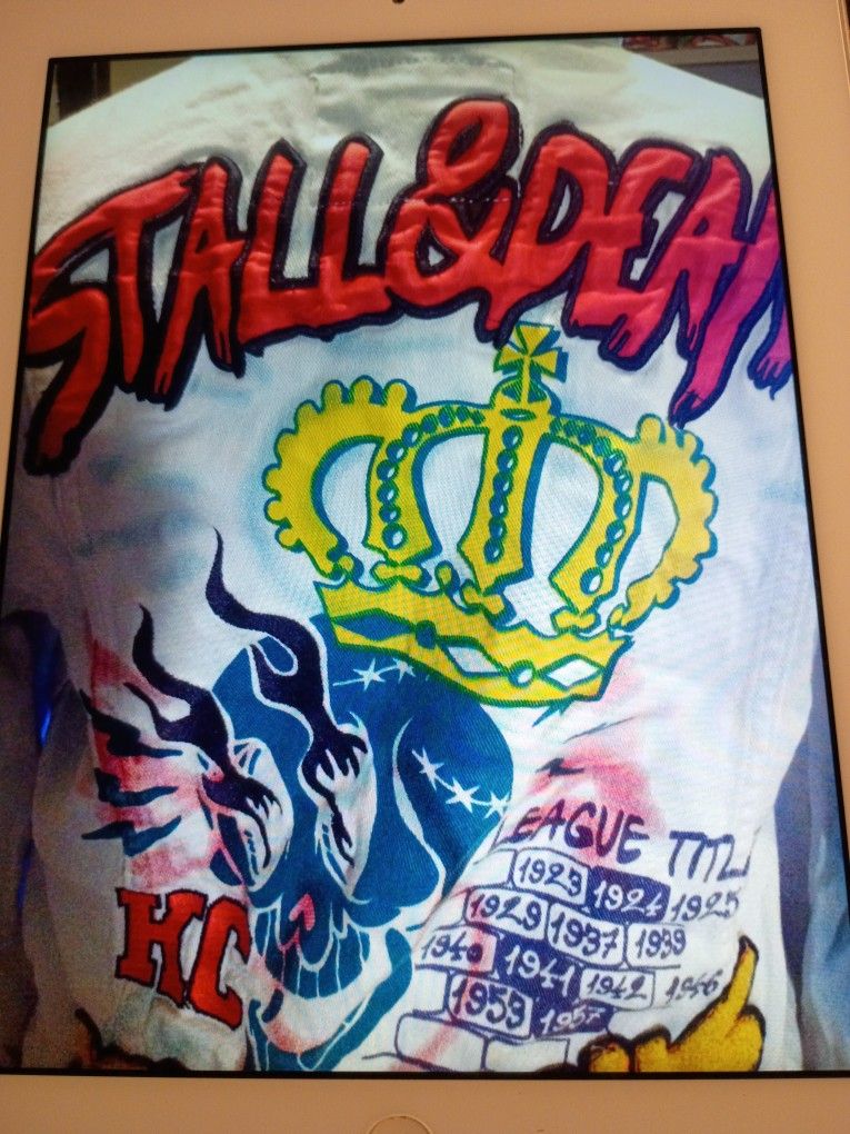 STALL & DEAN X 8TH DISTKT  DENIM JACKET MEDIUM