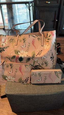 Kate Spade Floral Tote Bag Set