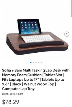 Multi Tasking Lap Desk W Memory Foam