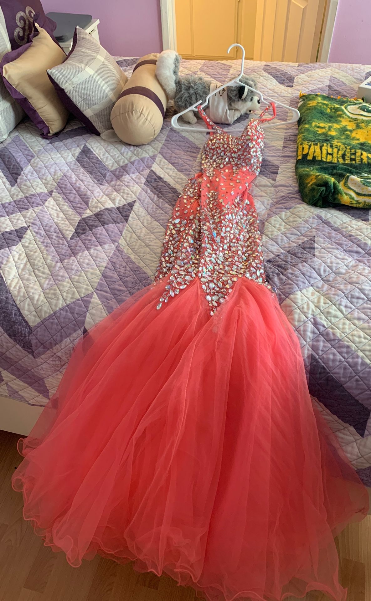 Prom dress , Mermaid dress, only worn 1 time, very beautiful