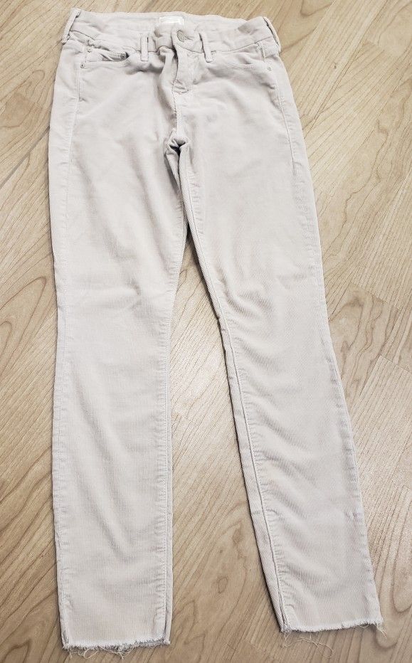MOTHER cream size 25 corduroy jeans