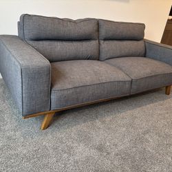 Gray Modern/ Mid Century Couch