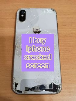Iphone X 64gb cracked screen