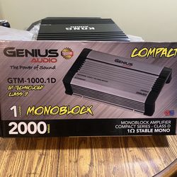 New Genius Audio 2000w Max Power Car Bass Amplifier  $220 Each   