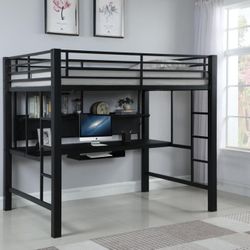 Full SIZE Workstation Loft Black