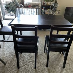 Dining Table With 3 Chairs
