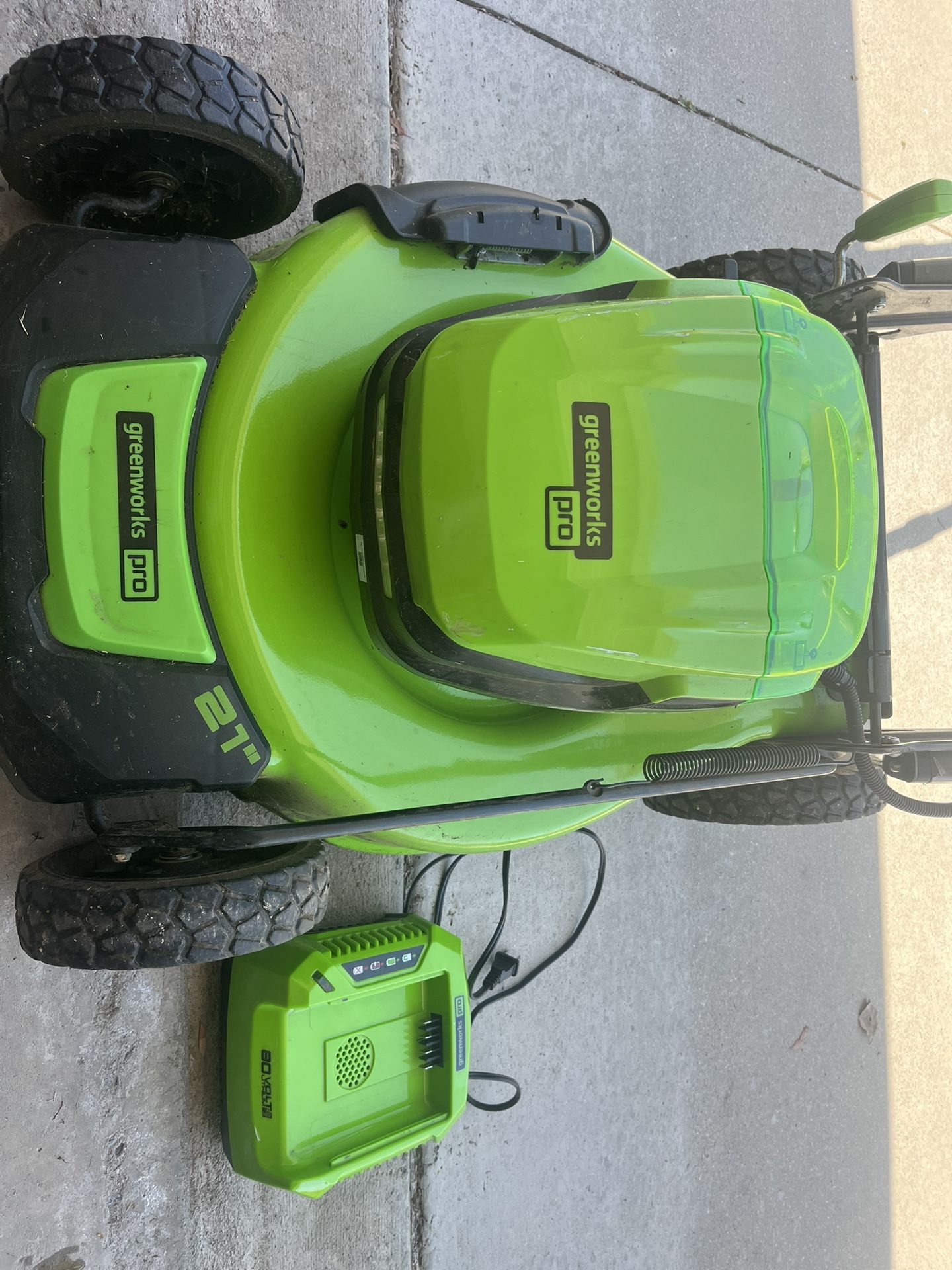 Green works 80v 21" Self Propelled Lawnmower